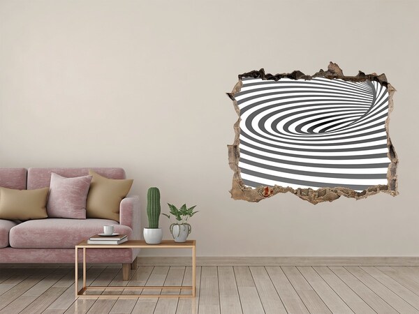 Pegatina de vinilo agujero 3d para pared Vórtice en la realidad