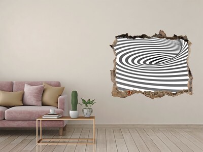 Pegatina de vinilo agujero 3d para pared Vórtice en la realidad