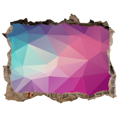 Samoprzylepna dziura na ścianę Geometria w dziurze