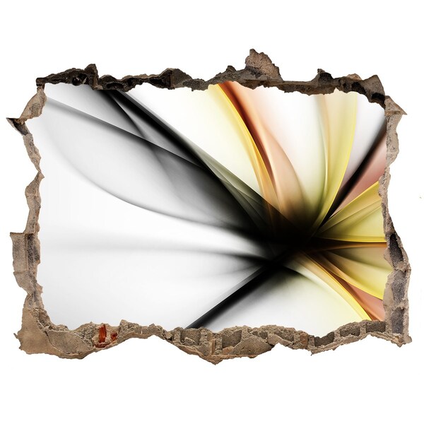 Samoprzylepna dziura naklejka Złamana ściana z abstrakcyjnym wzorem