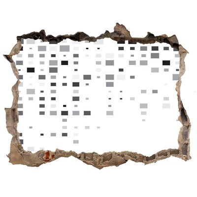 Trampantojo de pared rota efecto profundidad Muro ruinoso con patrón digital
