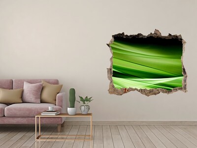 Pegatina de vinilo agujero 3d para pared Paisaje verde detrás del agujero