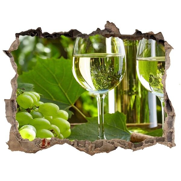 Pegatina agujero en la pared autoadhesiva Vino en el viñedo
