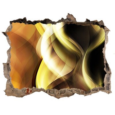 Pegatina agujero en la pared autoadhesiva Agujero abstracto en la pared