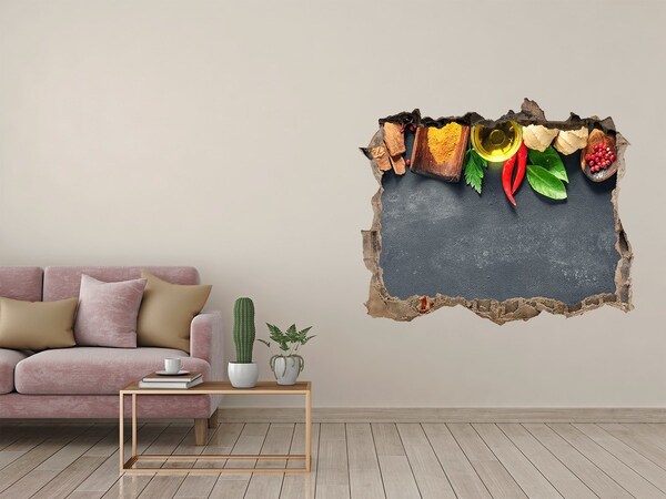 Pegatina agujero en la pared autoadhesiva Sabores de cocina de más allá del muro