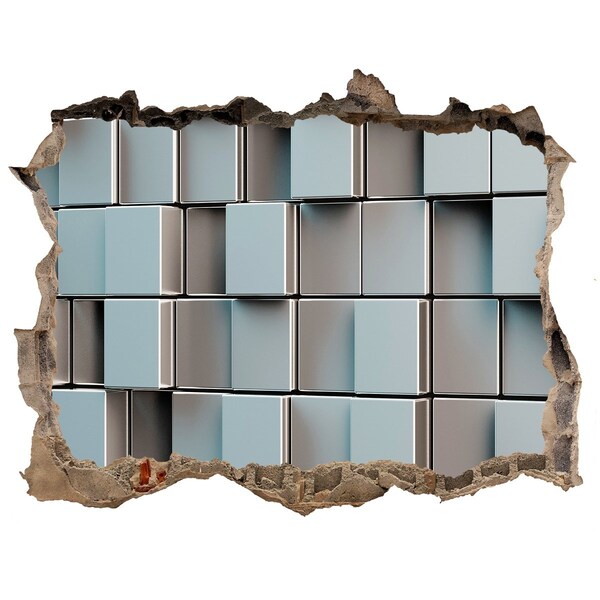 Vinilo pared rota 3d efecto realista pared de ladrillo moderna