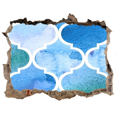 Pegatina agujero en la pared autoadhesiva Mosaico marino en un agujero en la pared