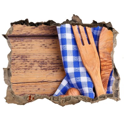 Trampantojo de pared rota efecto profundidad Rincón culinario