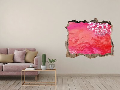 Pegatina agujero en la pared autoadhesiva Agujero colorido en la pared