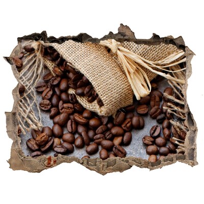 Pegatina agujero en la pared autoadhesiva Café en una pared en ruinas