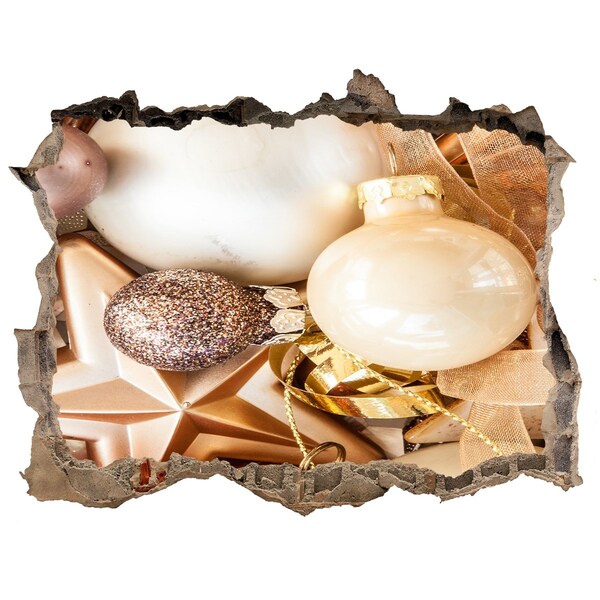 Trampantojo de pared rota efecto profundidad Decoraciones navideñas de Hole in the Wall