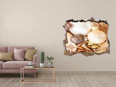 Trampantojo de pared rota efecto profundidad Decoraciones navideñas de Hole in the Wall