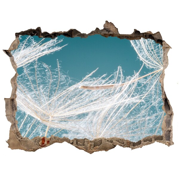 Trampantojo de pared rota efecto profundidad Sueños de flores detrás del muro