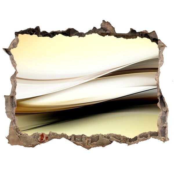 Samoprzylepna dziura na ścianę Abstrakcyjny krajobraz w dziurze w ścianie