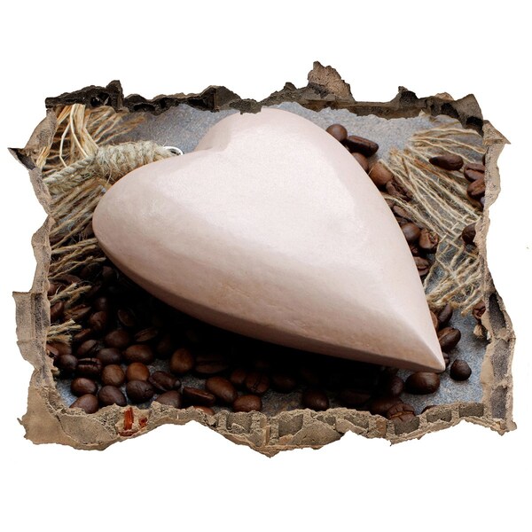 Trampantojo de pared rota efecto profundidad Un oasis de café en las ruinas