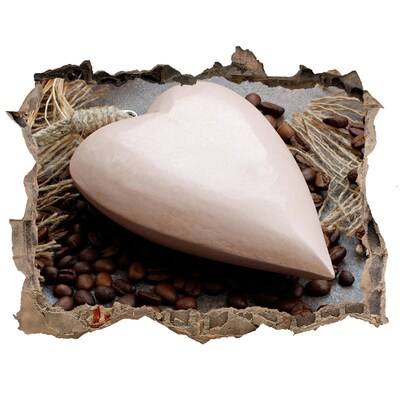 Trampantojo de pared rota efecto profundidad Un oasis de café en las ruinas