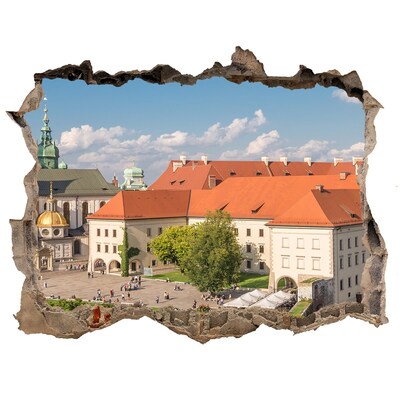 Naklejka 3D dziura samoprzylepna Krakowskie Stare Miasto