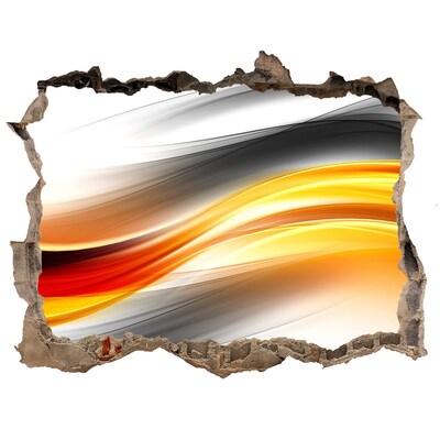 Pegatina agujero en la pared autoadhesiva Un avance de colores en el hormigón