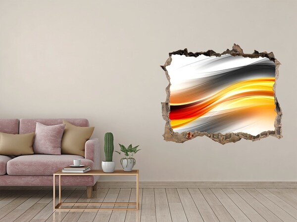 Pegatina agujero en la pared autoadhesiva Un avance de colores en el hormigón