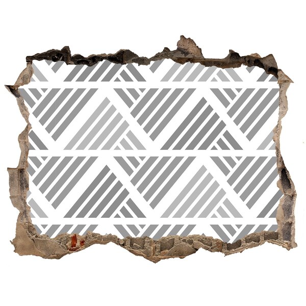 Pegatina de vinilo agujero 3d para pared Geometría en el hormigón