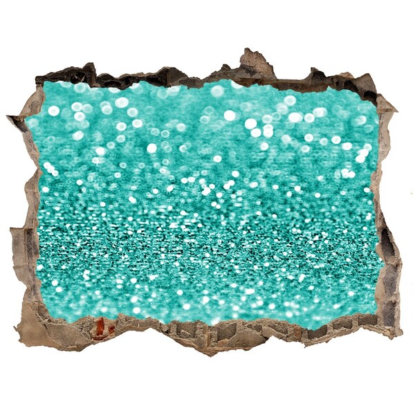 Fototapeta dziura na ścianę 3d Błyszcząca woda w dziurze w ścianie