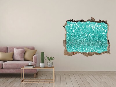 Pegatina agujero en la pared autoadhesiva Agua con gas en un agujero en la pared