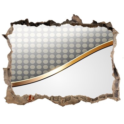 Pegatina de vinilo agujero 3d para pared Pared de espejos rota