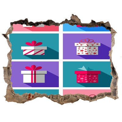 Pegatina agujero en la pared autoadhesiva Sorpresas de regalo