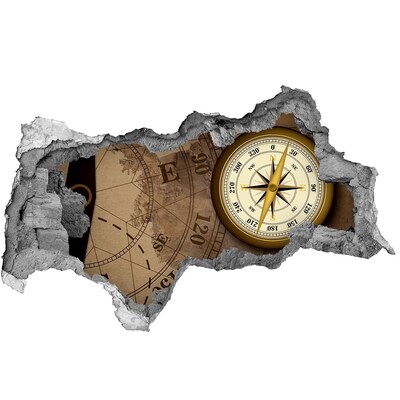 Dziura 3d foto tapeta Zagubiona mapa skarbów