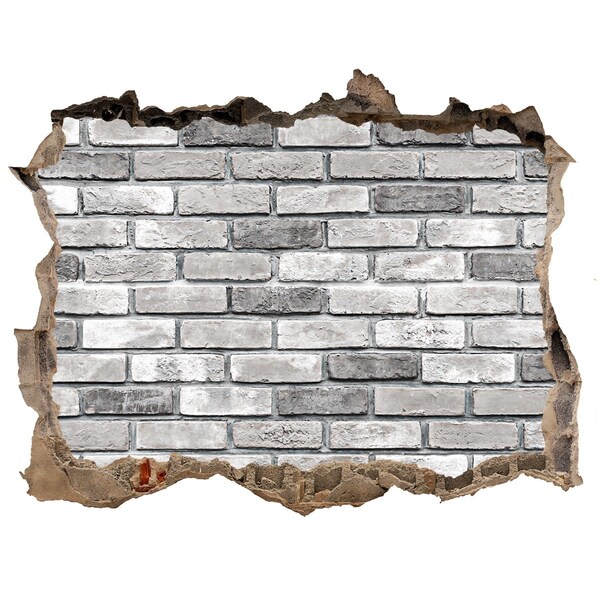 Trampantojo de pared rota efecto profundidad Una pared de ladrillos en ruinas