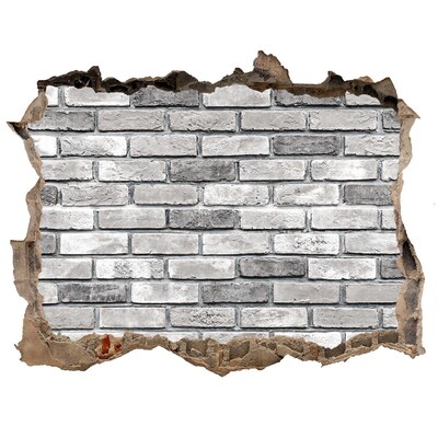 Trampantojo de pared rota efecto profundidad Una pared de ladrillos en ruinas