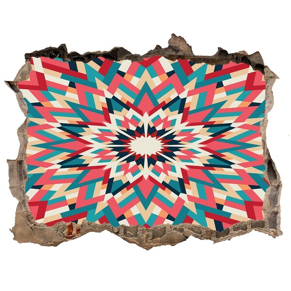 naklejka fototapeta 3D widok Geometria w dziurze