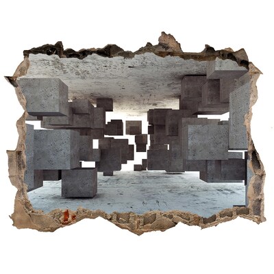 Pegatina agujero en la pared autoadhesiva Un espacio transparente de estilo surrealista