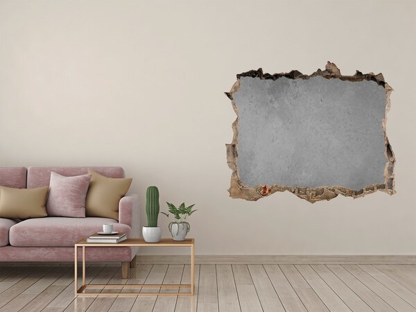 Trampantojo de pared rota efecto profundidad Muro agrietado con vista al hormigón