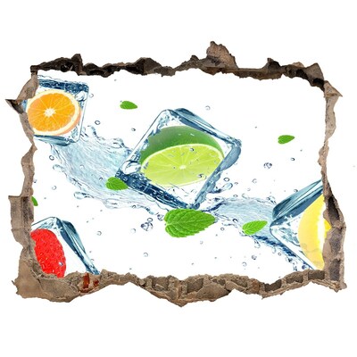 Fototapeta dziura na ścianę Orzeźwiający koktajl w letniej scenerii