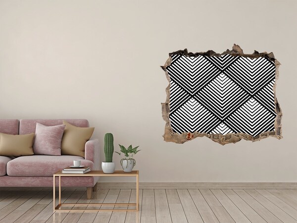 Samoprzylepna dziura na ścianę Geometria w Złomie