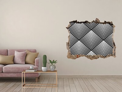 Samoprzylepna dziura na ścianę Geometria w Złomie