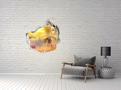 Vinilo adhesivo efecto agujero 3d para casa Oasis tropical detrás del muro