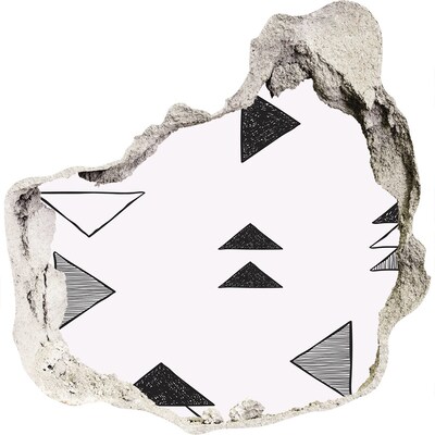 Vinilo decorativo boquete pared irregular Patrones geométricos en la pared