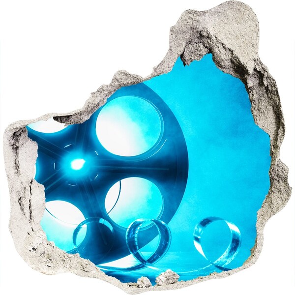 Samoprzylepna dziura na ścianę Kino w akcji