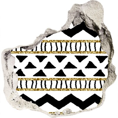 Vinilo decorativo boquete pared irregular Agujero estilizado en la pared