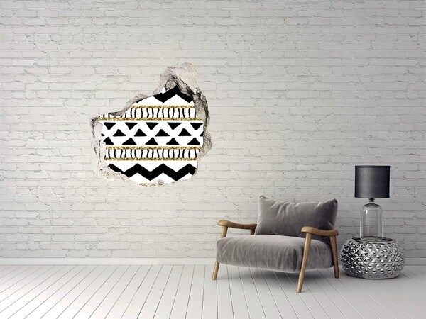 Vinilo decorativo boquete pared irregular Agujero estilizado en la pared