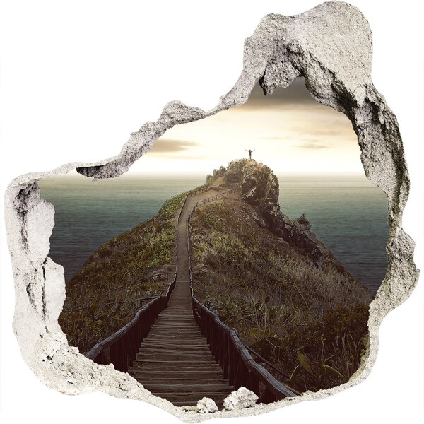 Vinilo adhesivo efecto agujero 3d para casa Camino al cielo