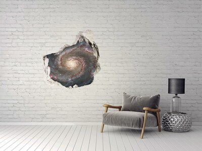 Vinilo adhesivo efecto agujero 3d para casa Agujero en la pared de la galaxia
