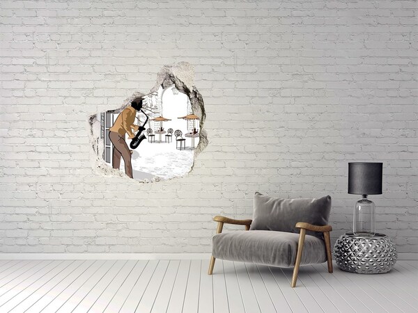 Fototapeta dziura na ścianę Muzyczna kawiarnia w Paryżu