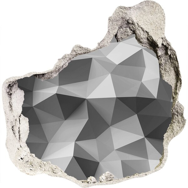 Dziura 3d foto tapeta Geometryczna dziura w ścianie