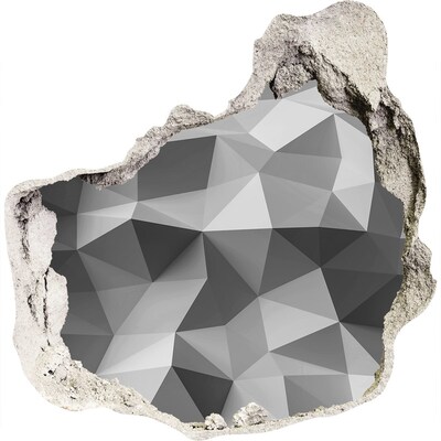 Vinilo decorativo boquete pared irregular Agujero geométrico en la pared