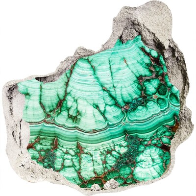 Pegatina efecto 3d pared rota decorativa Gruta de Malaquita