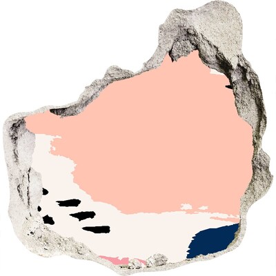 Pegatina pared rota trampantojo decorativo Un muro en ruinas con vistas a la playa.