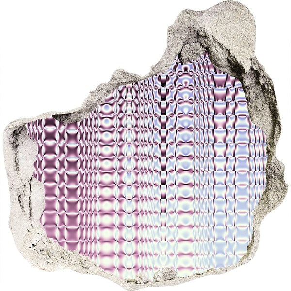 Vinilo decorativo boquete pared irregular Reflejo en el agujero